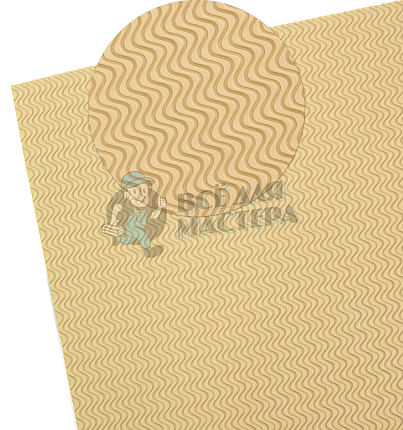 Проф. листовая PILIGRIM "Волна" 570*380*3.5мм бежевый твердость 75