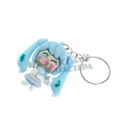 Брелок для ключей "Мику Хацунэ" цв. голубой