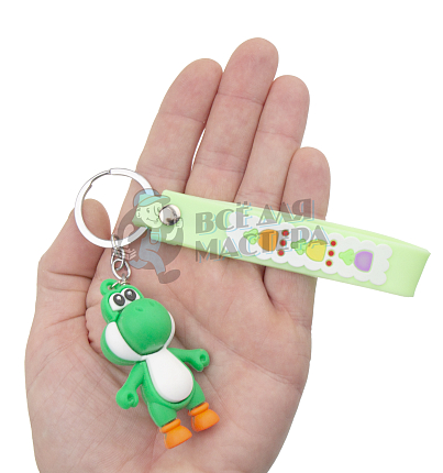Брелок для ключей "Динозавр Йоши" цв. зеленый