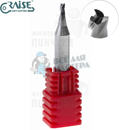 Вертик.фреза RAISE EW5520B ф2,0мм CARBIDE (ф2,0Х6Х40)								 - Чертеж