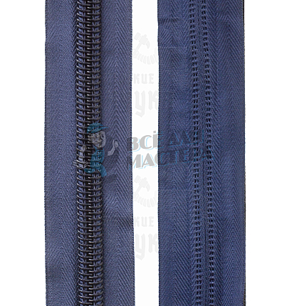 Молния-рулон Спиральная, тип 10, цвет Синий 330