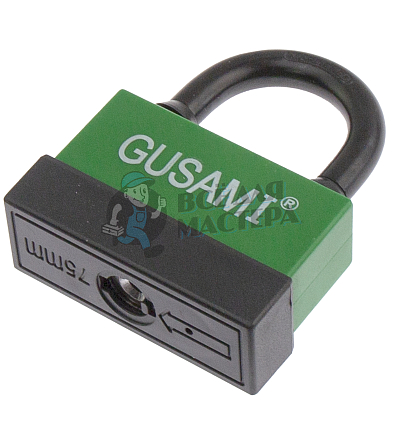 Навесной замок GUSAMI 77мм (зеленый)