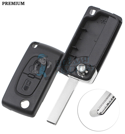 Корпус выкидных ключей  HU-HCAP HU83  HF63P CITROEN //  КНР