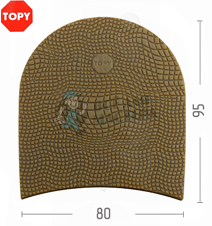Набойки Topy X-Top №172, цв.карамельный (93) - Чертеж