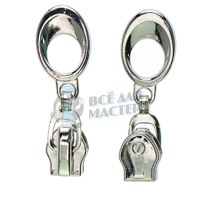 Бегунок для спиральной молнии, тип 5, автомат N2, цв.никель