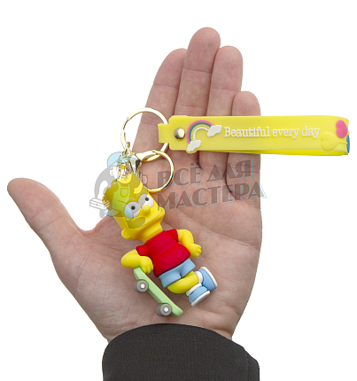 Брелок для ключей "Симпсоны : Барт" + карабин