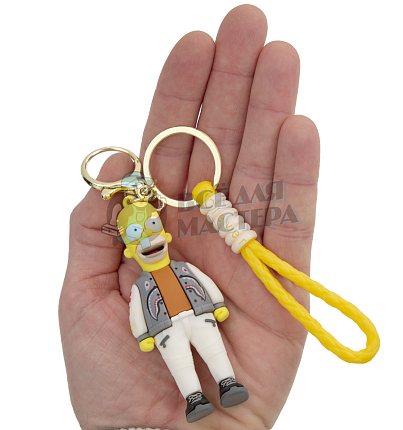 Брелок для ключей "Симпсоны : Гомер" + карабин