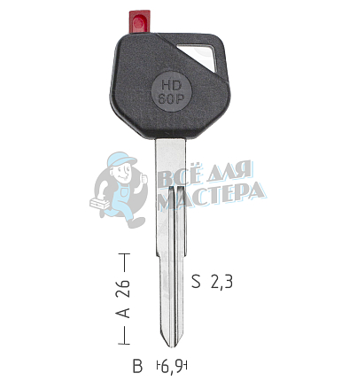 T00HD60P TP00HOND-53P1 а/пласт.с мест.п/чип HONDA