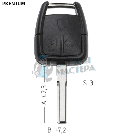 Корпус CHEVROLET S22 HU43 3кн КНР - Чертеж