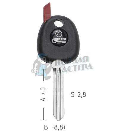 T00KIA4RP TP00HY-11DP1 HYN14RT0 а/пласт.с мест.п/чип KIA/HYUNDAI - Чертеж