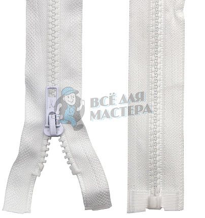 Молния Трактор "BLITZ" "MBT" 80 см Тип 5 разъёмная №101 белый