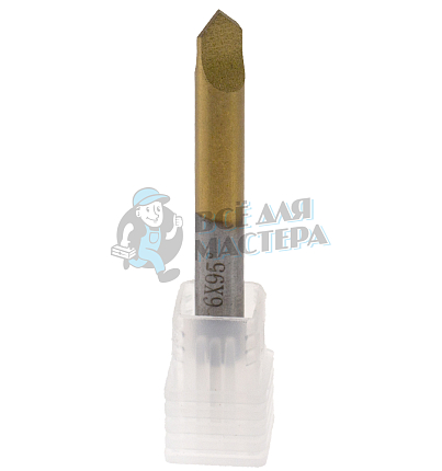 0060, HSS, верт.фреза с титановым покрытием, (ф6*45L*95°)