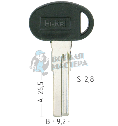 Шаблон для Mottura Hi-Rel C5L 26.5*9.2*2.8  универсал КНР 