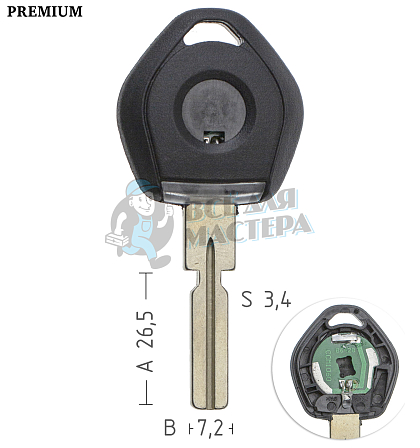 Автовертикалка BM5P HU58 HF48P8 КНР  BMW - Чертеж
