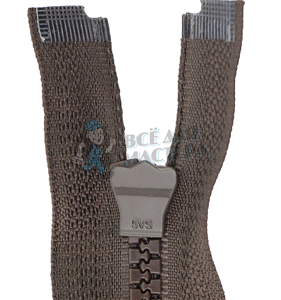 Молния Трактор "JUDSON", 120см, Тип-5, разъёмная двухзамковая, цв.т/коричневый