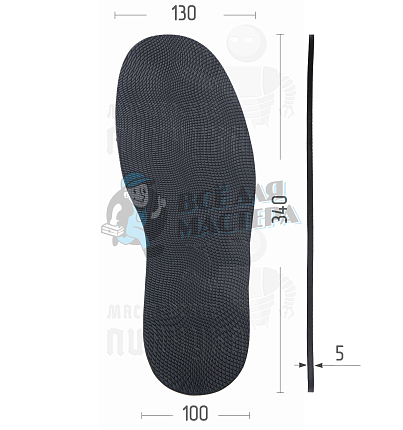 Подошва "Walkbase Full" (#6044) т.5 р.14 черный