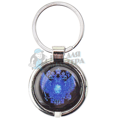 Брелок в стальном корпусе MIFARE Zero"Герб" 30мм 
