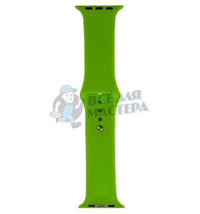 Ремешок cиликоновый для смарт часов диагональю 42/44/45/46/49мм/L (Салатовый)