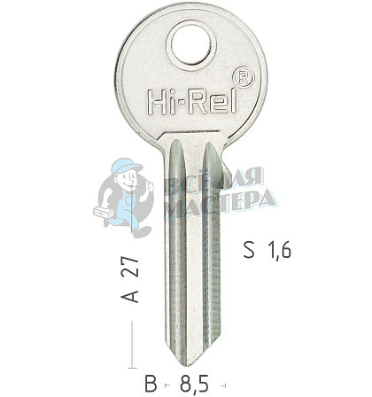 U-5D UL050 UNL5 U5D Универсал (1.65mm) КНР - Чертеж