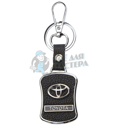Авто карабин с кольцом для ключей TOYOTA Экокожа