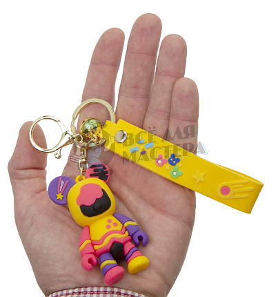 Брелок для ключей "Мишка CANDY" колокольчик + карабин