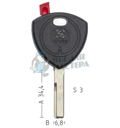 T00GB17RPA TP00SIP-4P4 SIP16T0 а/пласт.с мест.п/чип LANCIA - Чертеж