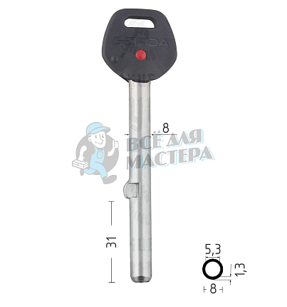 GERDA.GT-8 круг.длин.73мм ОРИГИНАЛ.ММ-011