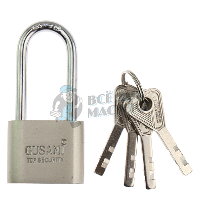 Навесной замок "GUSAMI" 40мм (длинная дужка)