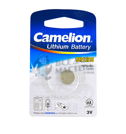 Батарейка Camelion CR1225 BL1 (10 / 1800)