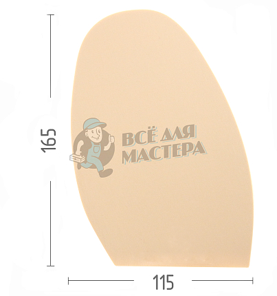 Проф. формованная для лабутенов Casali Silk №3,1,3мм Кремовый