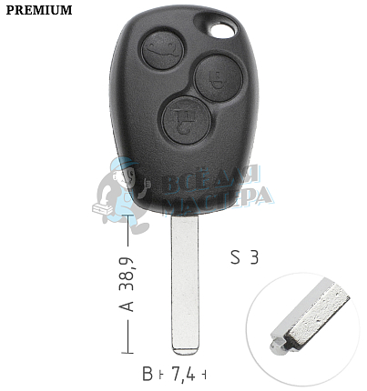 Корпус  Renault VA2 2кн ремкомплект  КНР//