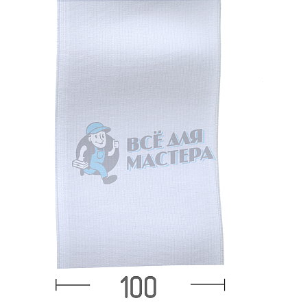 Резинка башмачная 100мм. Белая - Чертеж