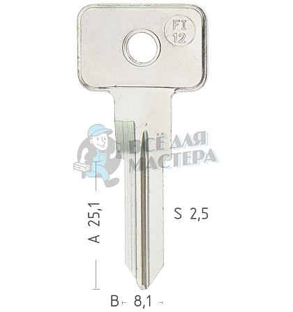 FI12 GT8F FAZI GB12R - Чертеж
