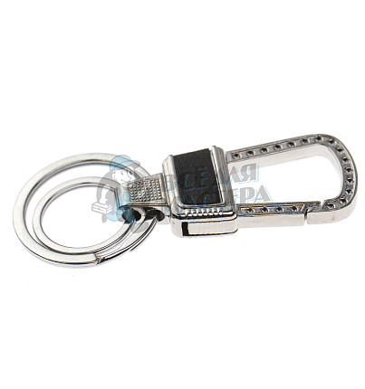 Карабин с двумя кольцами для ключей 