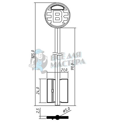 BRD26DP (красный, кругл.)