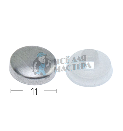 Пуговица для обшивки, пластик, цв.белый, 11мм по 1000шт