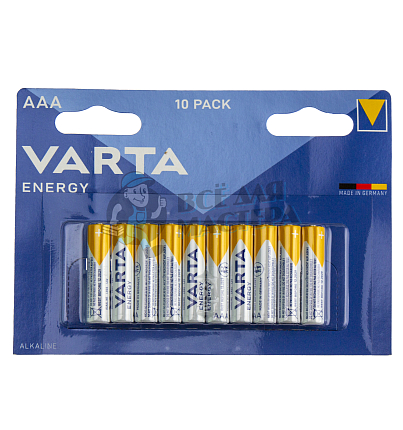 Батарейка VARTA LR03 ENERGY 4103 BL10 (10/20/30)