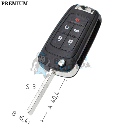Корпус CHEVROLET OP-11P HU100 4кн+паника КНР // - Чертеж