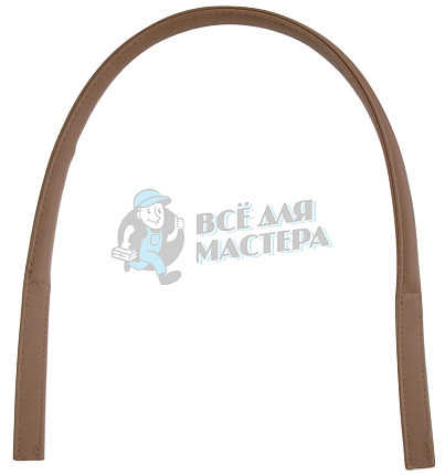 Ручка сумочная круглая с уз. креп. (8119), 75см, цв.св-коричневый