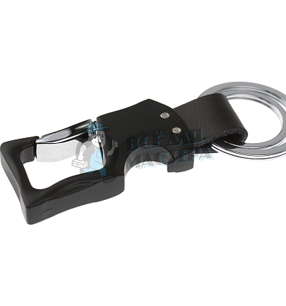 Карабин с двумя кольцами для ключей и открывашкой