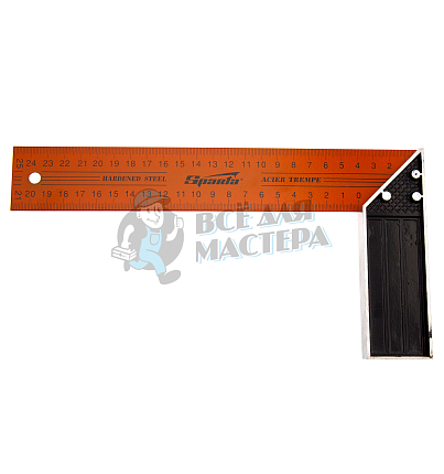 Угольник, 250 мм, металлический Sparta