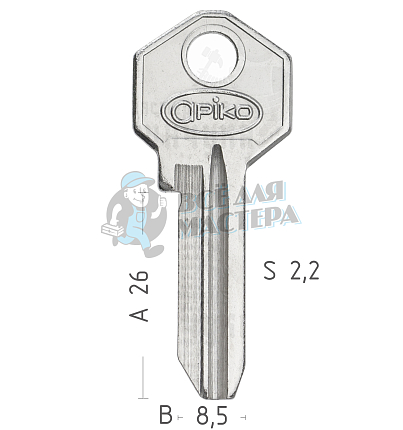 Apiko TAL-1D MTS1 TLND 1D 2паза 27мм англ. КНР