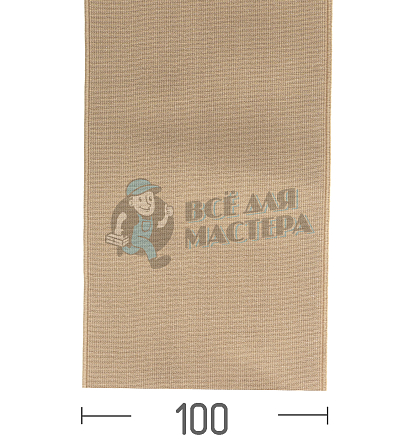 Резинка башмачная 100мм. Бежевая - Чертеж