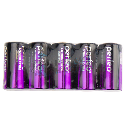 Батарейка Perfeo CR123 Shrink 5 Lithium Extra 3V (5/100/500)