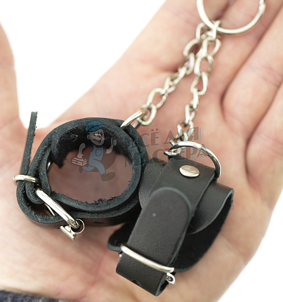 Брелок Наручники, цв.черный