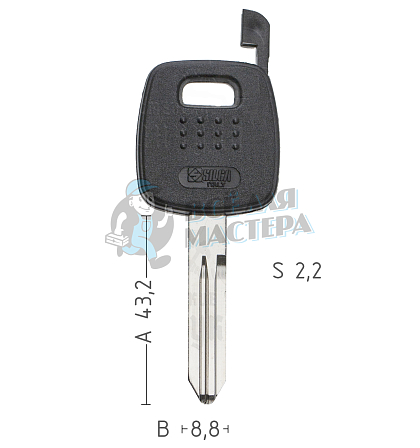 T00NS8P TP00DAT-15P2 NSN14T0 а/пласт.с мест.п/чип NISSAN - Чертеж