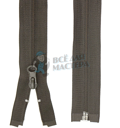 Молния спиральная (витая) тип 5 60см разъем цв 328 груша РЕВЕРС