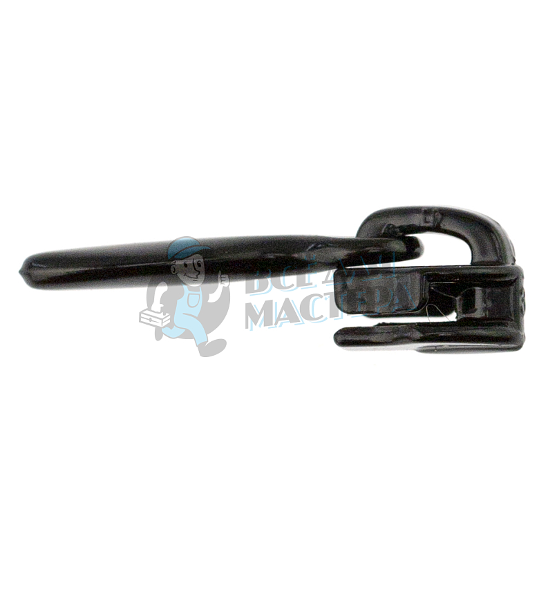 Бегунок сумочный, Т-3 "Judson" КАПЛЯ, спираль, цв.черный/глянец