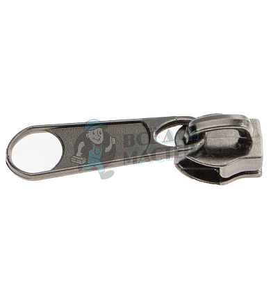 Бегунок для спиральной молнии, тип 8, сумочный, цв. темный никель