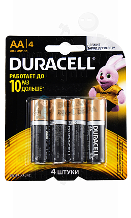 Батарейка DURACELL LR6 BL4 (4/48/192)